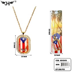 COUNTRY NECKLACE - PUERTO RICO 25DZ/CS