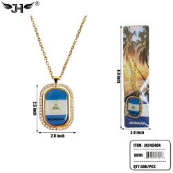COUNTRY NECKLACE - NICARAGUA 25DZ/CS