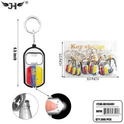 KEYCHAIN - #15 FLASHLIGHT & BOTTLE OPENER COLOMBIA 25DZ/CS