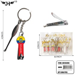 COUNTRY KEYCHAIN -  EAR PICK&NAIL CLIPPER ECUADOR 25DZ/CS