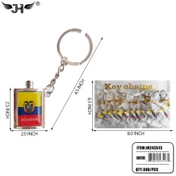 COUNTRY KEYCHAIN - BOTTLE STYLE ECUADOR 25DZ/CS