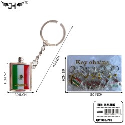 COUNTRY KEYCHAIN - BOTTLE STYLE MEXICO 25DZ/CS