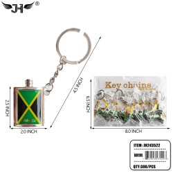COUNTRY KEYCHAIN - BOTTLE STYLE JAMAICA 25DZ/CS