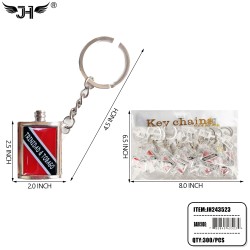 COUNTRY KEY CHAIN - TRINIDAD & TOBAGO BOTTLE DESIGN 25DZ/CS
