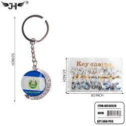 COUNTRY KEYCHAIN - MOON STYLE EL SALVADOR 25DZ/CS