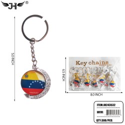 COUNTRY KEYCHAIN - MOON STYLE VENEZUELA 25DZ/CS
