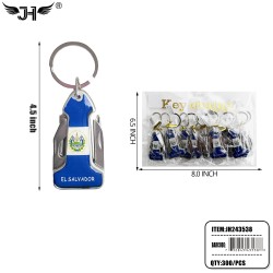 COUNTRY KEY CHAIN - MULTI FUNCTION EL SALVADOR 25DZ/CS