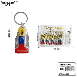 COUNTRY KEY CHAIN - MULTI FUNCTION VENEZUELA 25DZ/CS