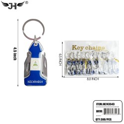 COUNTRY KEY CHAIN - NICARAGUA MULTI FUNCTION 25DZ/CS