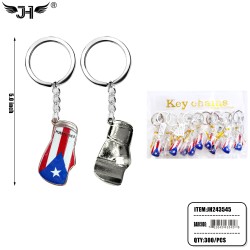 FLAG KEYCHAIN - BOXING GLOVES PUERTO RICO 25DZ/CS