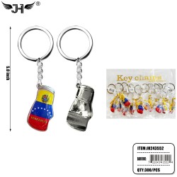 FLAG KEYCHAIN - BOXING GLOVES VENEZUELA 25DZ/CS