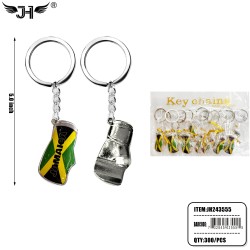 FLAG KEYCHAIN - BOXING GLOVES JAMAICA 25DZ/CS