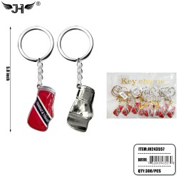 FLAG KEYCHAIN - BOXING GLOVES TRINIDAD & TOBAGO 25DZ/CS