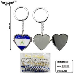 FLAG KEYCHAIN - NICARAGUA MIRROR 25DZ/CS