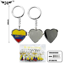 FLAG KEYCHAIN - COLOMIBIA MIRROR 25DZ/CS