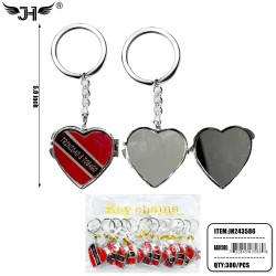 FLAG KEYCHAIN - TRINIDAD & TOBAGO MIRROR 25DZ/CS