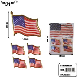 COUNTRY BROOCH PIN - USA (4CT) 24DZ/CS
