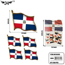 FLAG PIN - DOMINICAN REPUBLIC 24DZ/CS