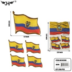 FLAG PIN - ECUADOR (4CT) 24DZ/CS