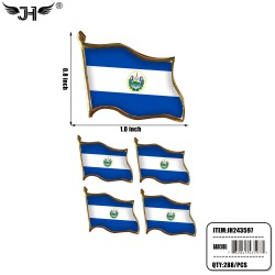 FLAG PIN - EL SALVADOR (4CT) 24DZ/CS