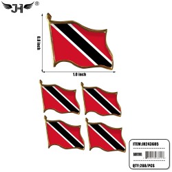 FLAG PIN - TRINIDAD & TOBAGO (4CT) 24DZ/CS