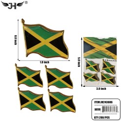 FLAG PIN - JAMAICA (4CT) 24DZ/CS