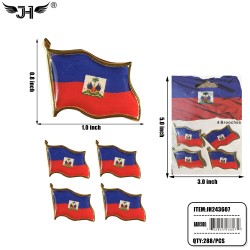 FLAG PIN - HAITI (4CT) 24DZ/CS