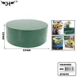FLOWER FOAM ARRANGEMENT BLOCK GREEN ROUND 60PC/CS FLOWER FOAM ARRANGEMENT BLOCK GREEN ROUND 60PC/CS