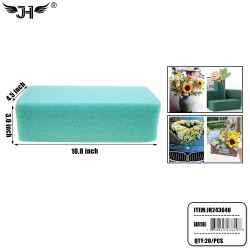 FLOWER FOAM ARRANGEMENT BRICK GREEN COLOR DRY 20PC/CS