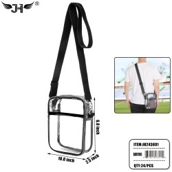 CROSSBODY BAG - CLEAR BAG ONE COLOR 6PC/4PK/24PC/CS