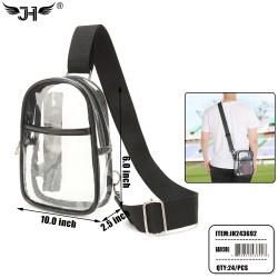 CROSSBODY BAG - CLEAR ONE COLOR 6PC/4PK/24PC/CS