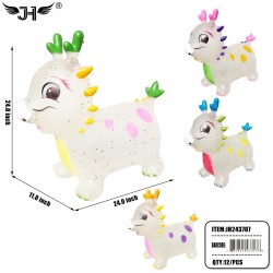 BOUNCING ANIMAL - DRAGON  4 COLOR MIX 24