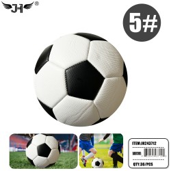SOCCER BALL - #5 BLACK & WHITE 36PC/CS
