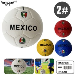 FLAG SOCCER BALL - #2 MEXICO 4 COLOR 72PC/CS