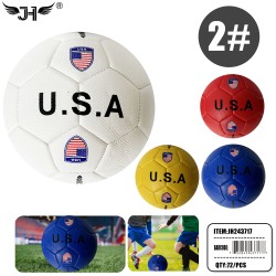 FLAG SOCCER BALL - #2 USA 4 COLOR 72PC/CS