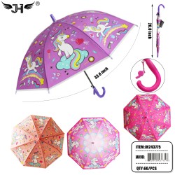 KIDS UMBRELLA - J HANDLE UNICORN 4 COLOR 20