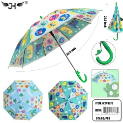 KIDS UMBRELLA - J HANDLE DINOSAUR 4 COLOR 20