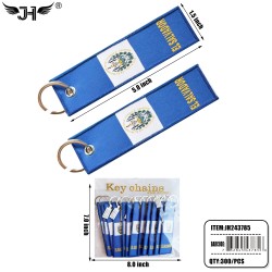 COUNTRY KEYCHAIN - KEY TAG EL SALVADOR 25DZ/CS