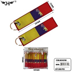 COUNTRY KEYCHAIN - TAG COLOMBIA 25DZ/CS