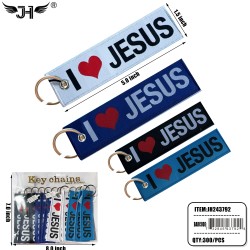 KEYCHAIN - TAG I LOVE JESUS 25DZ/CS