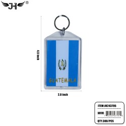 COUNTRY KEY CHAIN - GUATEMALA PICTURE FRAME TAG 25DZ/CS