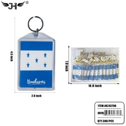 COUNTRY KEY CHAIN - HONDURAS PICTURE FRAME TAG 25DZ/CS