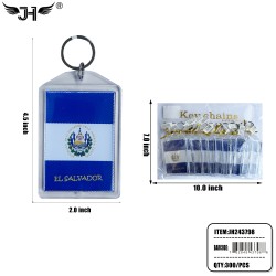 COUNTRY KEY CHAIN - EL SALVADOR PICTURE FRAME TAG 25DZ/CS