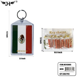 COUNTRY KEY CHAIN - MEXICO PICTURE FRAME TAG 25DZ/CS