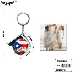 COUNTRY KEY CHAIN - PUERTO RICO TAPE MEASURE 25DZ/CS