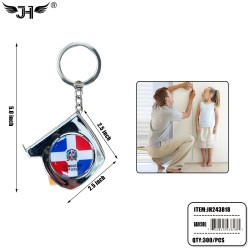 COUNTRY KEY CHAIN - DOMINICAN REPUBLIC TAPE MEASURE 25DZ/CS