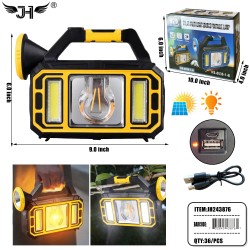 LANTERN LIGHT - SOLAR CAMPING USB 36PC/CS