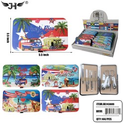 FLAG MANICURE SET - PUERTO RICO 9PC SET 12DZ/CS