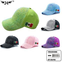 COUNTRY CAP RHINESTONES - MEXICO DESIGN 6 COLOR ASST 10DZ/CS