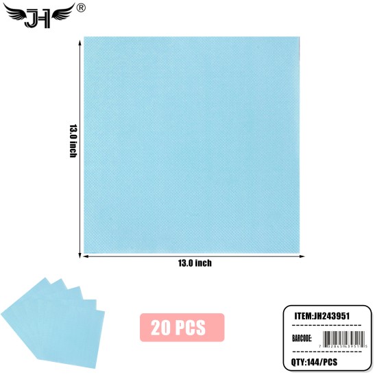 NAPKIN - BLUE 20CT (12PK) 12DZ/CS